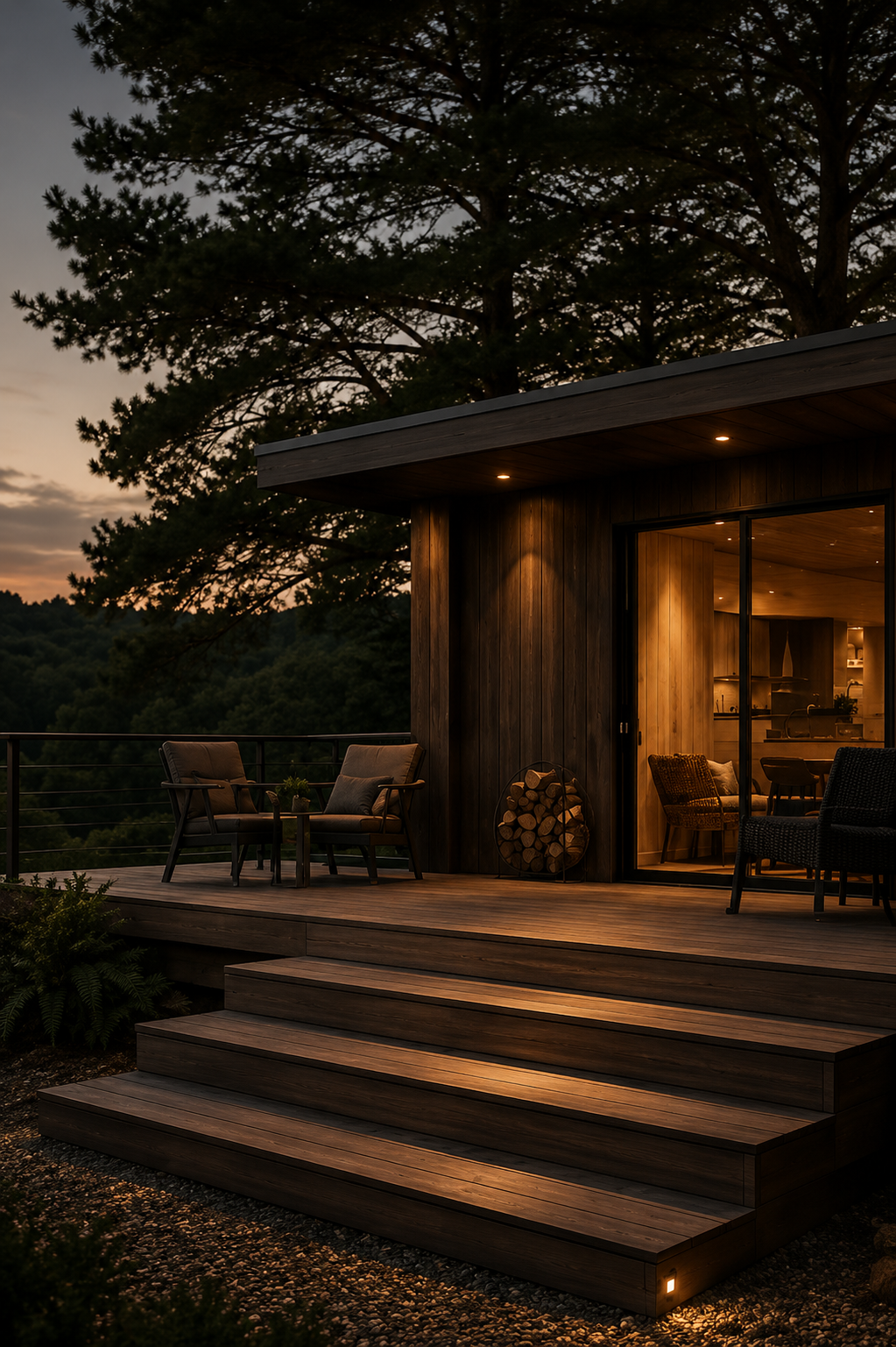 Modern outdoor living space